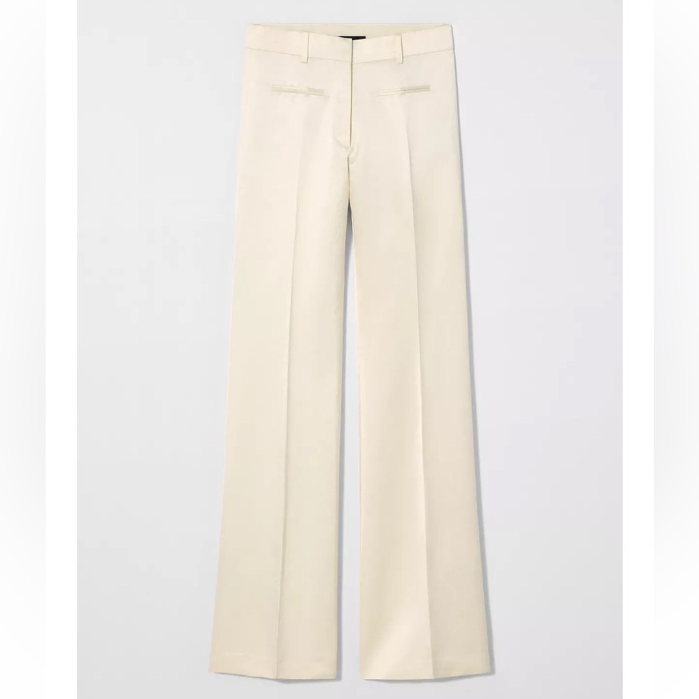Zara x Kate Moss NWT linen flare pants 3634/686